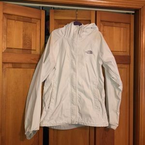 White North Face Windbreaker - Size XS